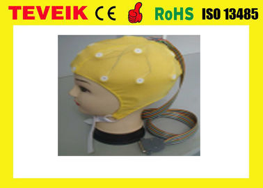 ราคาโรงงานของ Medical 20 Leads Medical EEG Cap พร้อม Tin Electrode, Neuro-feedback EEG Hat