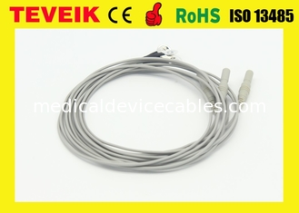 ราคาโรงงานของ Neurofeedback DIN1.5 ซ็อกเก็ต EEG Medical Cable, ทองแดงชุบเงิน EEG Electrode