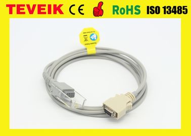 ราคาโรงงาน Reusable MS LNCS sensor SpO2 Adapter Cable, 14 Pin to DB9 Female Extension Cable