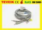 แพทย์ Teveik ราคาโรงงาน Nihon Kohden BJ-901D 10 Leadwires DB 15pin ECG / EKG Cable, Banana 4.0