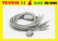 Kenz EKG Cable สำหรับ ECG 108/110 / 1203,1205 10 สายตะกั่ว DB 15 PIN
