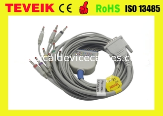 อุปกรณ์เครื่องมือแพทย์ EKG Cable with Banana 4.0 ตัวต้านทาน IEC 10K สายเคเบิล ecg 10 สาย
