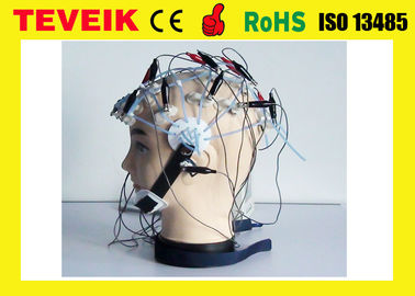 ราคาโรงงานของ Neurofeedback แยก 20 Leads Medical EEG Hat พร้อมอิเล็กโทรดทองแดงชุบเงิน